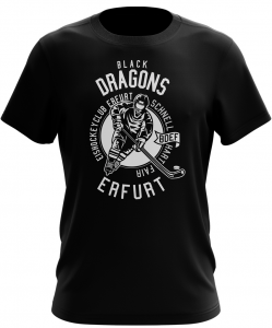 T-Shirt | schnell-hart-fair | schwarz | Black Dragons