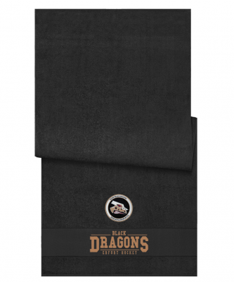 Badetuch schwarz | Logo | Black Dragons