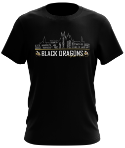 T-Shirt | unisex | Tourshirt Roadtrip 24/25 | schwarz | Black Dragons