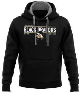 Hoodie | unisex | fire on ice | schwarz | Black Dragons