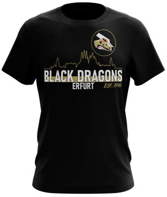 T-Shirt | unisex | Skyline Logo | schwarz | Black Dragons